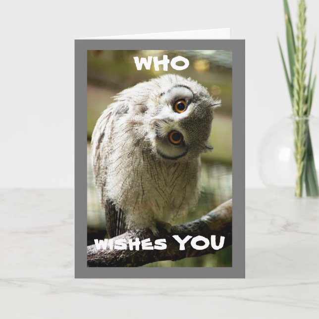 WHO WISHES "YOU" A VERY HAPPY EASTER HOLIDAY CARD (Front)