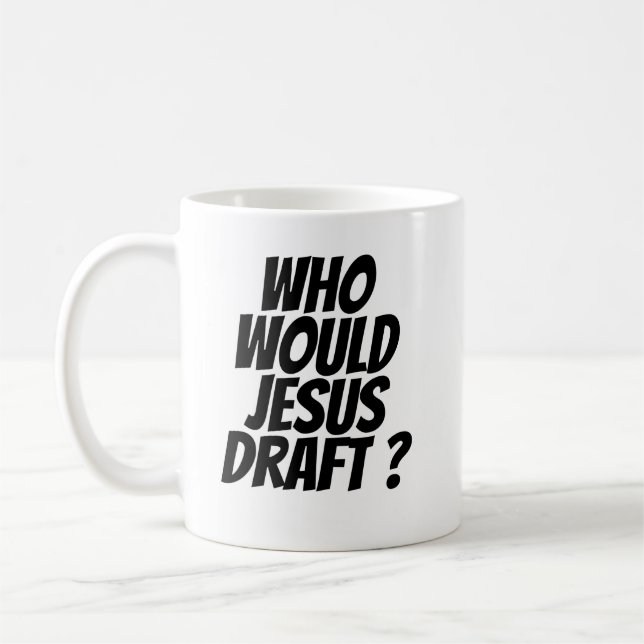 Who Would Jesus Draft? Coffee Mug (Left)