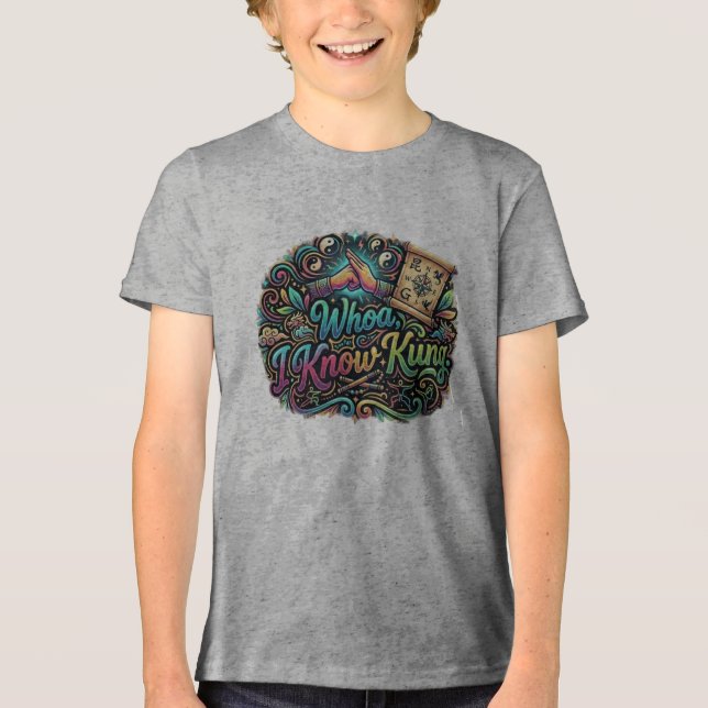 Whoa, I Know Kung Fu – Retro Action Tee (Front)
