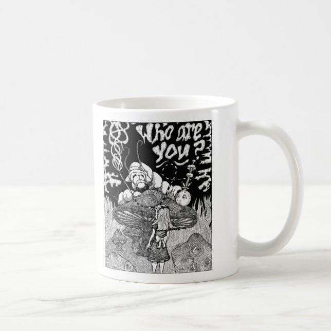 whoareyoubw coffee mug (Right)