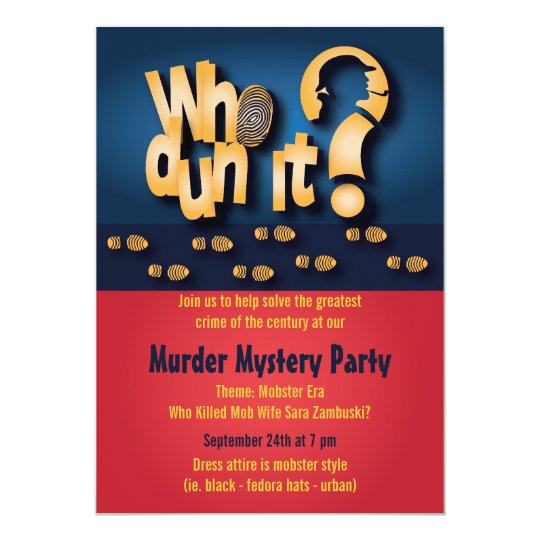 whodunit murder mystery party invitation zazzle com you re invited template