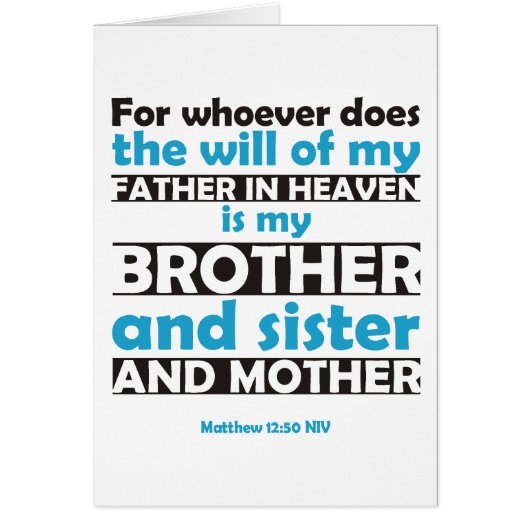 Whoever Does the Will of My Father in Heaven Cards (Front)