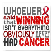Whoever Said Blood Cancer Poster