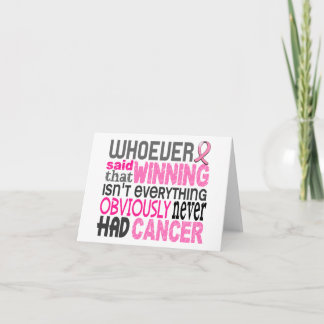 Whoever Said Breast Cancer Card