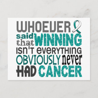 Whoever Said Cervical Cancer Postcard
