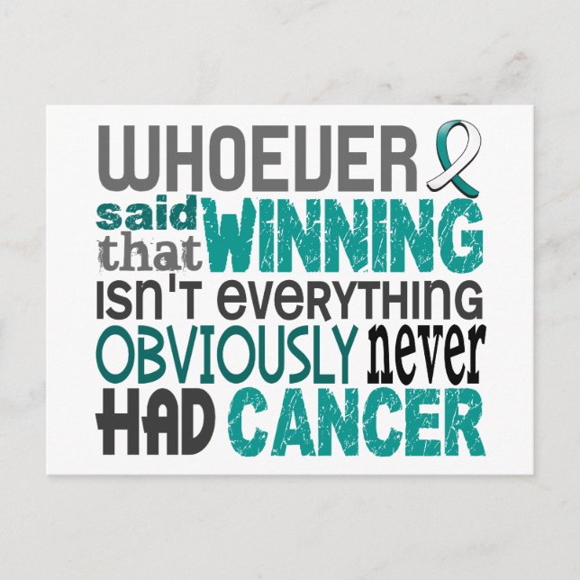 Whoever Said Cervical Cancer Postcard (Front)