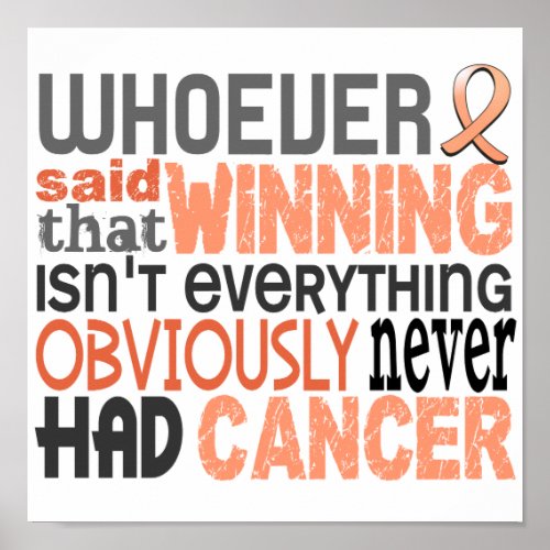 Whoever Said Endometrial Cancer Poster