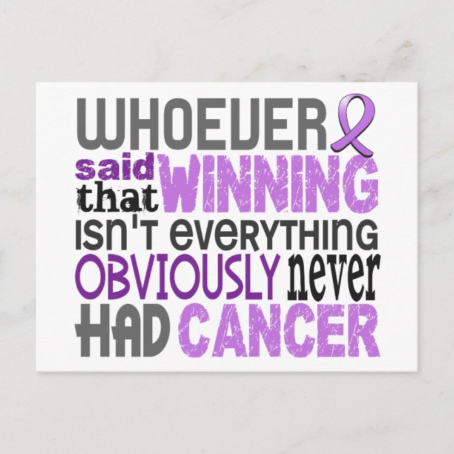 Whoever Said General Cancer Postcard (Front)