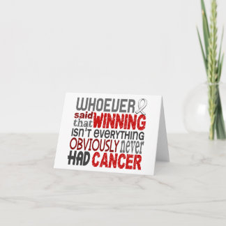 Whoever Said Lung Cancer Card