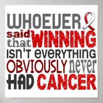 Whoever Said Oral Cancer Poster