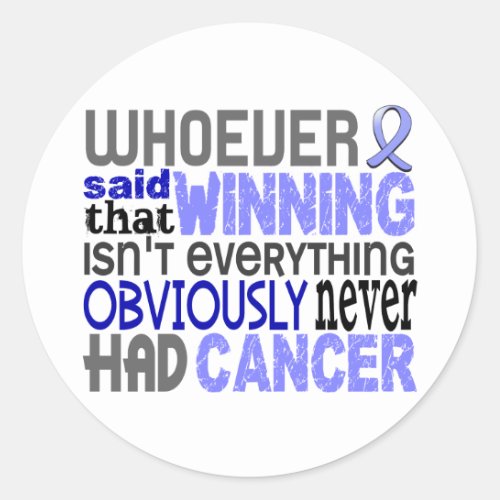 Whoever Said Prostate Cancer Classic Round Sticker
