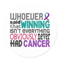 Whoever Said Thyroid Cancer Classic Round Sticker
