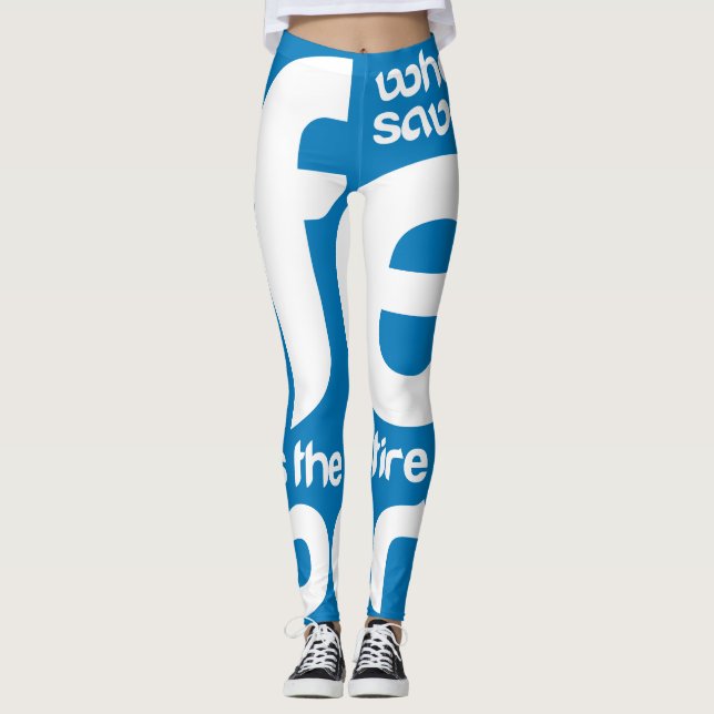 Whoever saves one life leggings (Front)