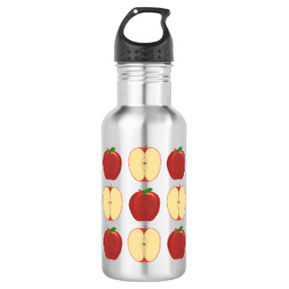 Whole and Sliced Apples Water Bottles