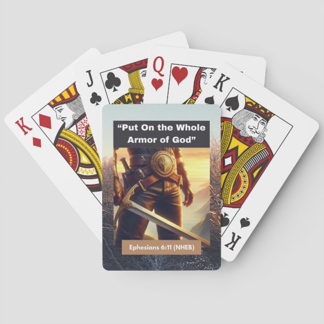 Whole Armor of God - Classic Playing Cards (Back)