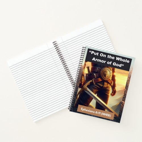Whole Armor of God _ Lined Spiral Notebook