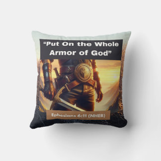 Whole Armor of God - Throw Pillow
