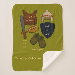 Whole Armor Sherpa Yarn Look Baby Blanket