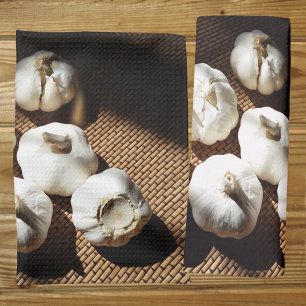 Whole Cloves White Garlic Kitchen Towel