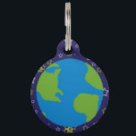 Whole Earth Pet ID Tag<br><div class="desc">Your pet has a world-sized heart and always has kisses and nuzzles for everyone he or she meets. Plus, your pet is globally-conscious and wants to remind everyone that this place we share is for the prosperity of humans, plants and animals alike! Let your pet pass on the word with...</div>