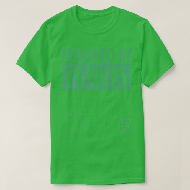 Whole Food Plant Based, Vegan, Vegetarian WFPB  T-Shirt (Design Front)