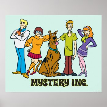 Whole Gang 12 Mystery Inc Poster by scoobydoo at Zazzle