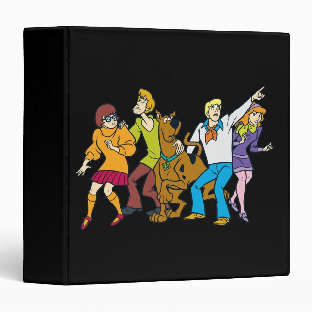 Whole Gang 13 Mystery Inc 3 Ring Binder (Front/Spine)
