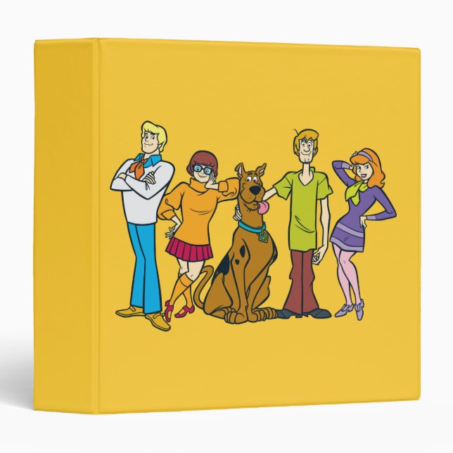 Whole Gang 14 Mystery Inc 3 Ring Binder (Front/Spine)