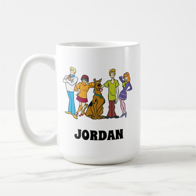 Whole Gang 14 Mystery Inc | Add Your Name Coffee Mug (Left)