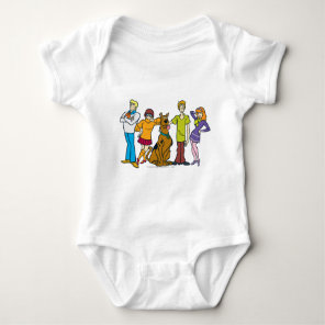 Whole Gang 14 Mystery Inc Baby Bodysuit