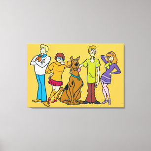 Whole Gang 14 Mystery Inc Canvas Print