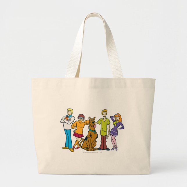 Whole Gang 14 Mystery Inc Large Tote Bag (Front)