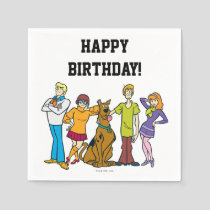 Whole Gang 14 Mystery Inc Paper Napkins