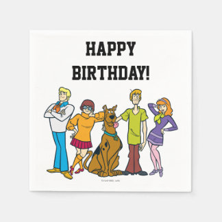 Whole Gang 14 Mystery Inc Paper Napkins