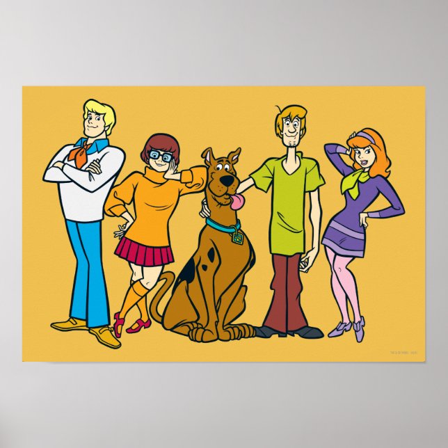 Whole Gang 14 Mystery Inc Poster (Front)