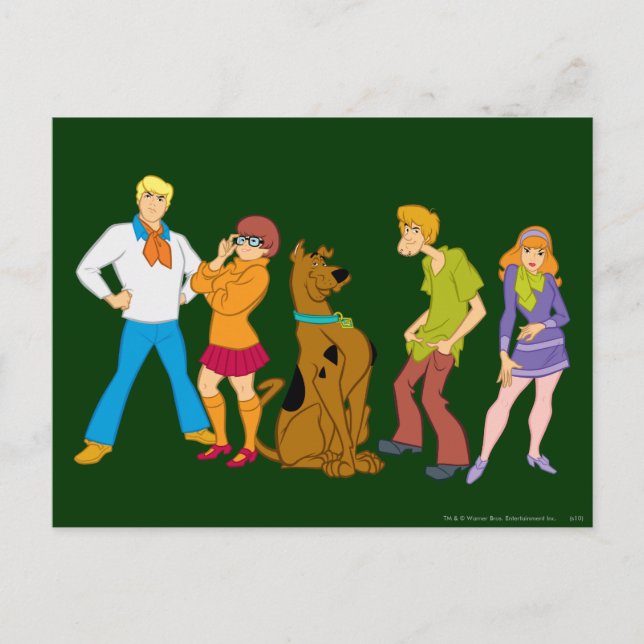 Whole Gang 15 Mystery Inc Postcard (Front)