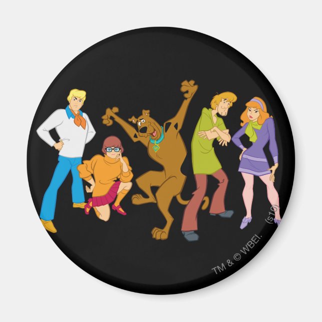 Whole Gang 16 Mystery Inc Magnet (Front)