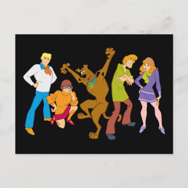 Whole Gang 16 Mystery Inc Postcard (Front)