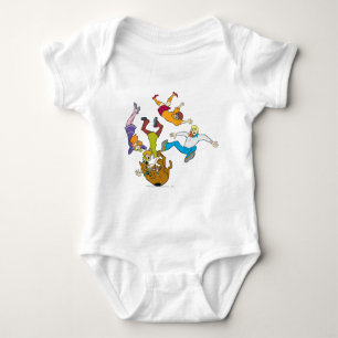 Whole Gang 17 Mystery Inc Baby Bodysuit