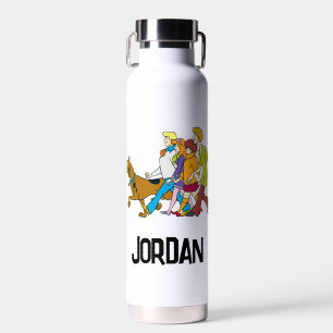 Whole Gang 18 Mystery Inc Add Your Name Water Bottle