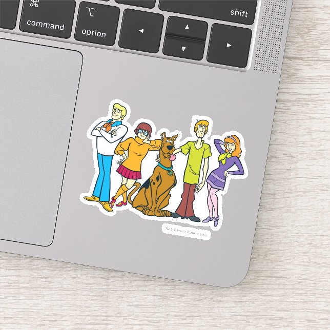 Whole Gang Pose Mystery Inc Sticker (Detail)