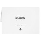 Whole Grain Cookies with Pulverized Tidbits Cards (Back Horizontal)