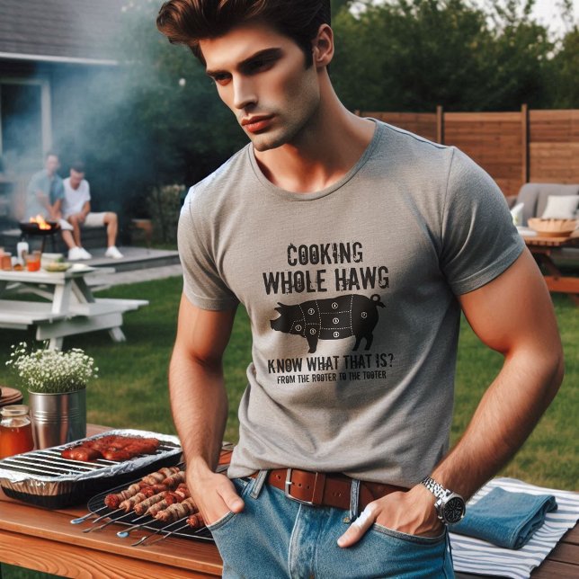 Whole Hawg Cooking Barbecue T-Shirt (Creator Uploaded)