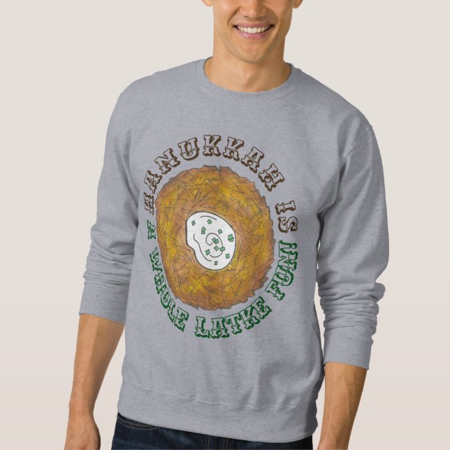 Whole Latke (Lotta) Fun Ugly Hanukkah Sweater (Front)