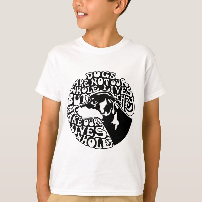 Whole Lives -bw T-Shirt (Front)