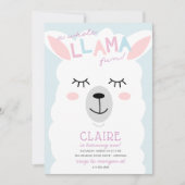 Whole Llama Fun Alpace Birthday Invitation (Front)