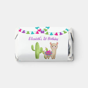 Whole Llama Fun Pink Purple Cactus Child Birthday Hershey's Miniatures