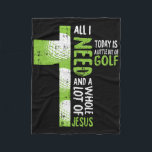 Whole Lot Of Jesus Golf Golfing Sport Lover Christ Fleece Blanket<br><div class="desc">Whole Lot Of Jesus Golf Golfing Sport Lover Christian Golfer</div>