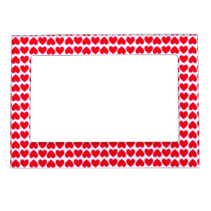 Whole Lotta Love Romantic Red Hearts Galore Magnetic Frame