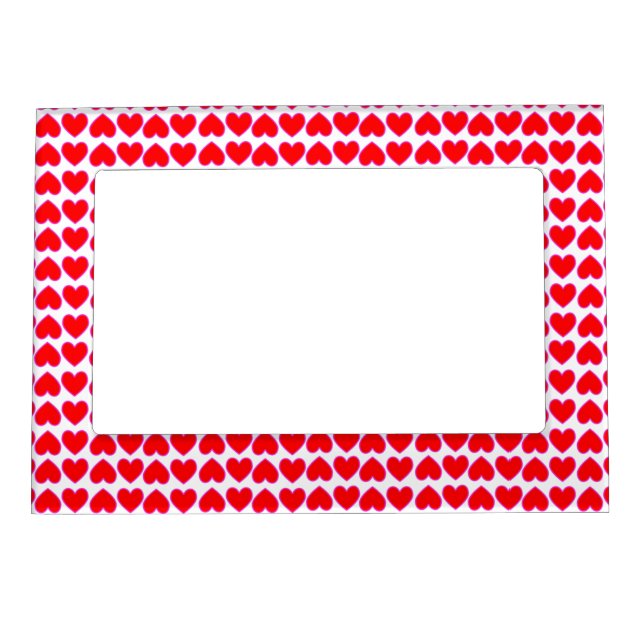 Whole Lotta Love Romantic Red Hearts Galore Magnetic Frame (Front)